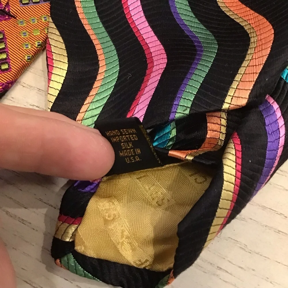 Robert Talbott Handsewn Silk Colorful  Patterned Ties Set Nordstrom USA Made